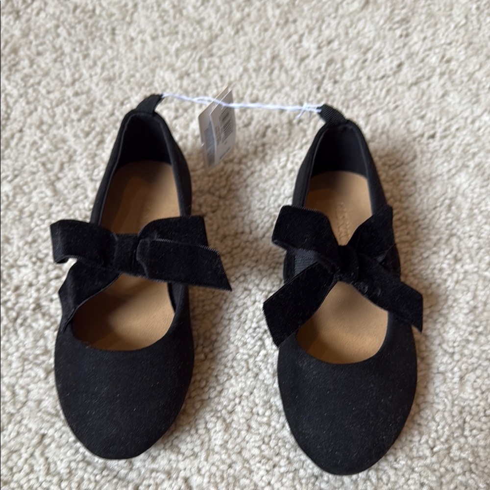 Old Navy Black Kids ballet flat Shoes with Bow
